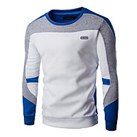 Men Sweatshirt Long Sleeve Round Neck