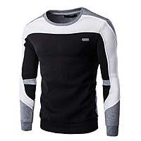 Men Sweatshirt Long Sleeve Round Neck