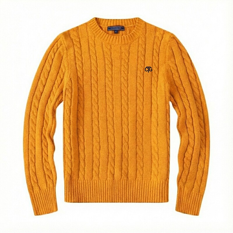 Casual Slim-fit Pullover Wool Dif
