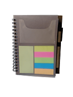 Eco friendly Sticky pad notebook with clear cover