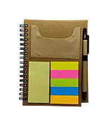 Eco friendly Sticky pad notebook with clear cover