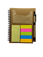 Eco friendly Sticky pad notebook with clear cover