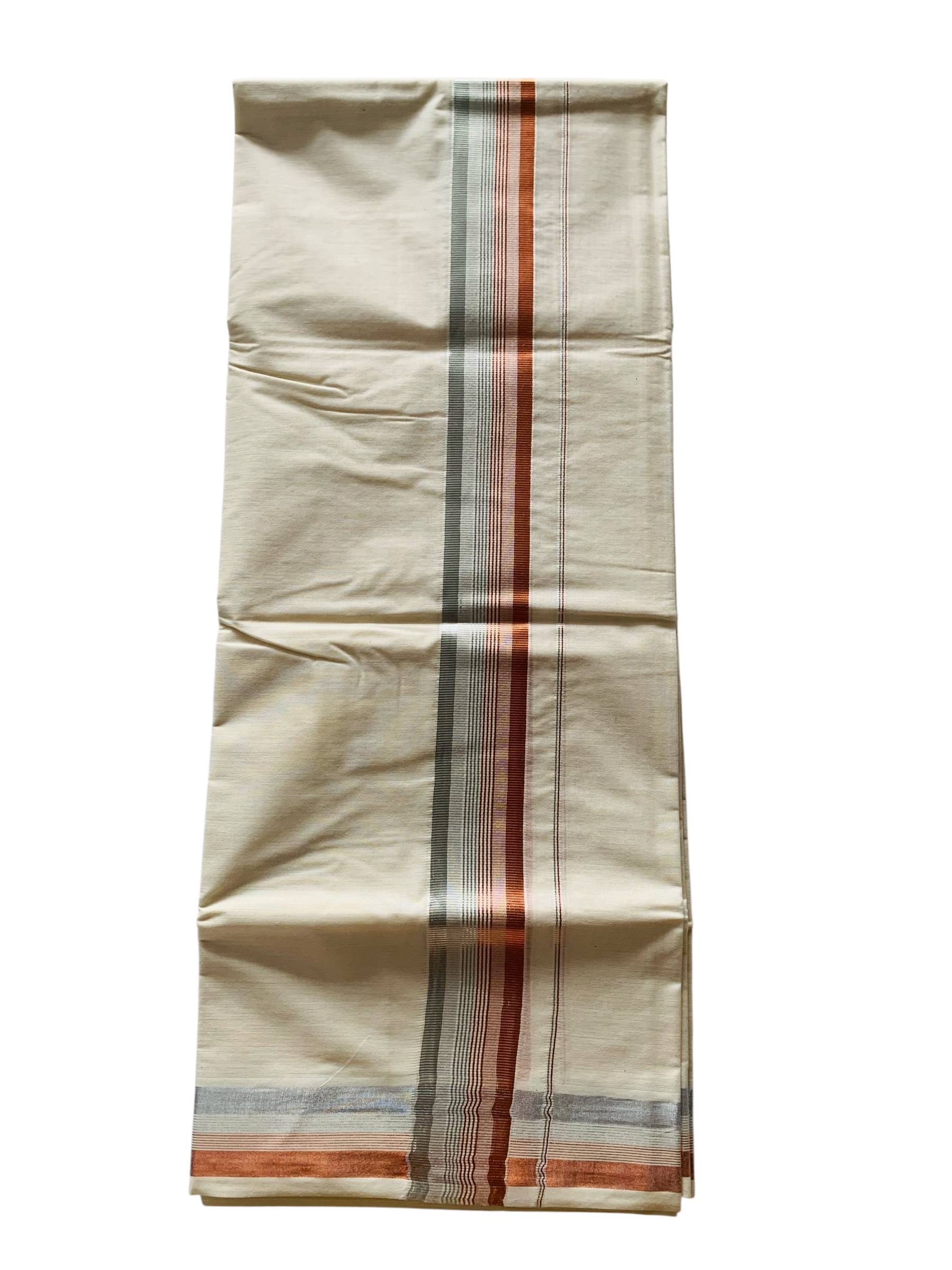 Men's Kuthampully Cotton Kerala Kasavu Mundu - Men's Kasavu Dhoti KTM-880