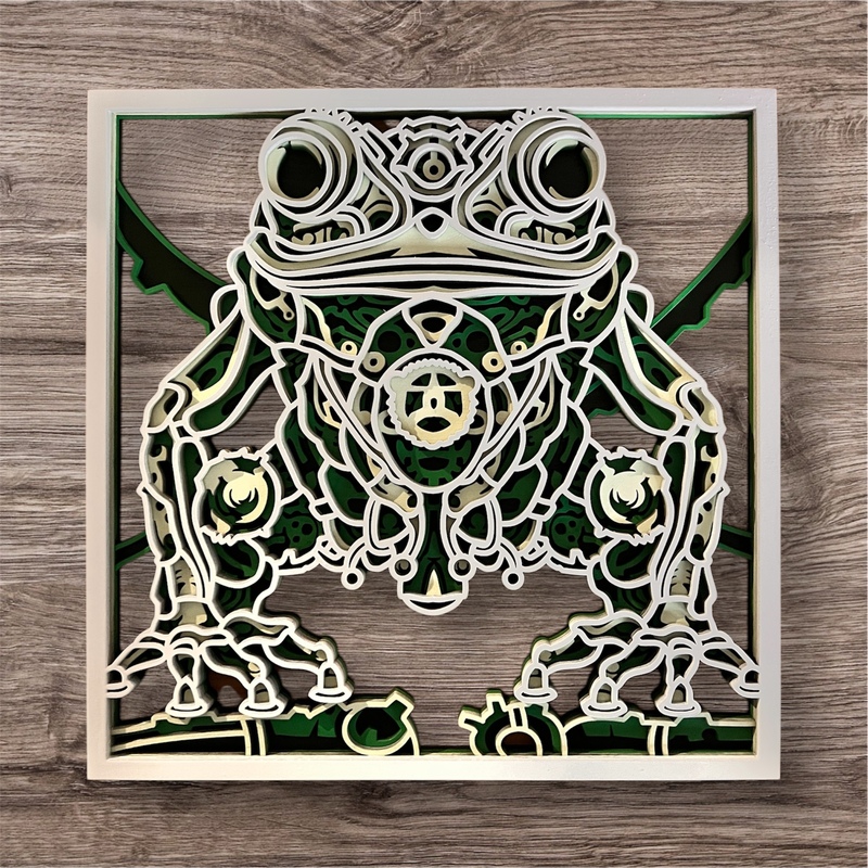 Frog- Four Layered 3D Frog
