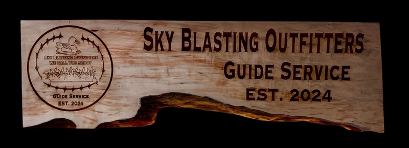 Custom Laser Engraved Rough Cut Signs