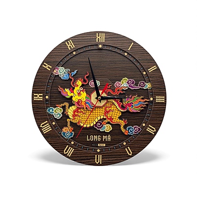 Đồng Hồ Gỗ Long Mã (Treo Tường) Đồng Hồ Gỗ Long Mã (Treo Tường)