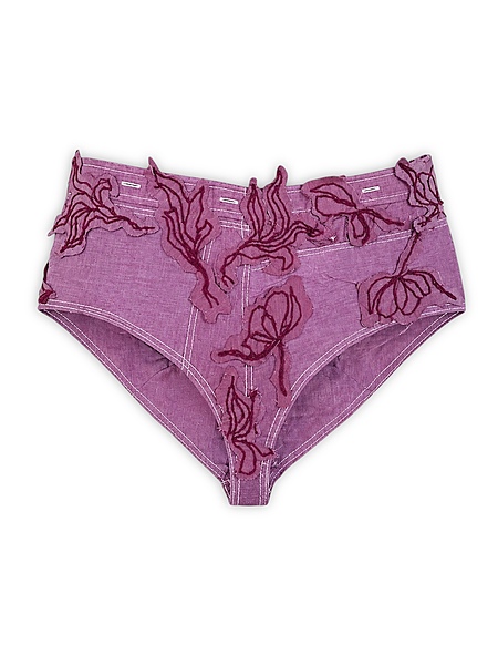 Panelled Buttoned Down Off-cut Treatment Brief