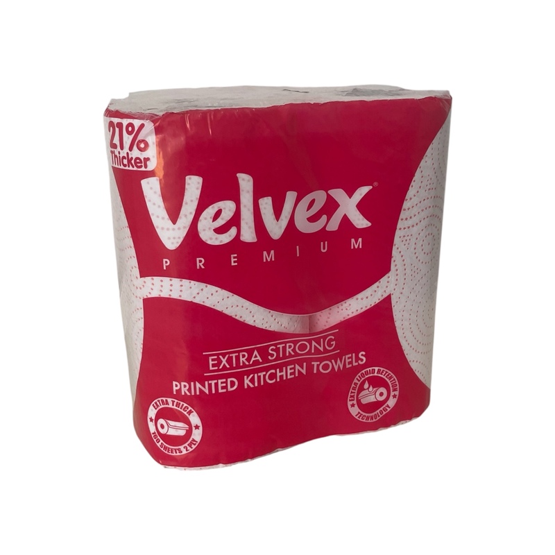 Velvex Kitchen Towel Twin Pack