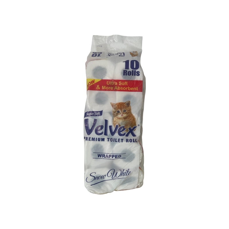 Velvex Toilet Tissue 2 Ply 10 Rolls