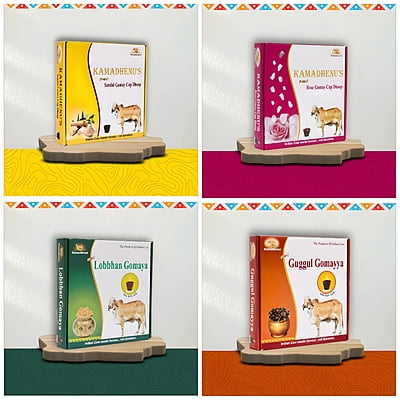 Gomay Pure Natural Dhoop Cups Pack Of 4