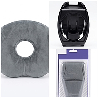 3-in-1 Car Interior Comfort Bundle – Donut Neck Pillow, Seat Belt Protector Pa &Air Vent Cup Holder