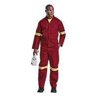 Barron Budget Poly Cotton Conti Suit with Reflective