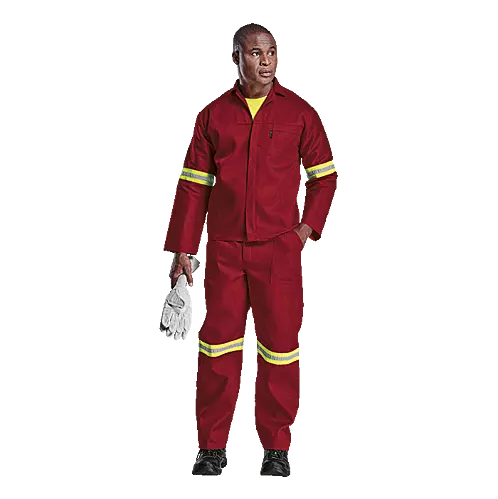 Barron Budget Poly Cotton Conti Suit with Reflective