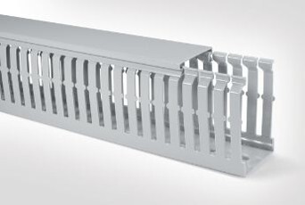 PVC Panel Trunking 60 x 40 x 2 Mtrs Length, Grey PVC Panel Trunking 60 x 40 x 2 Mtrs Length, Grey