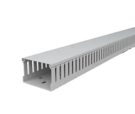 PVC Panel Trunking 50 x 50 x 2 Mtrs Length, Grey PVC Panel Trunking 50 x 50 x 2 Mtrs Length, Grey