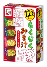 * Ngt. Rakuraku Miso-Soup Fz Dry 12p Assort_64/2.1oz