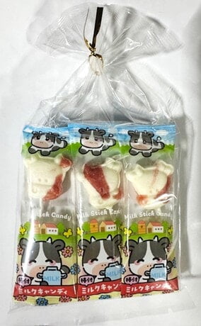 Naniwa Seika Milk Candy Sticks Strawberry 6pc_2/20/6pcs
