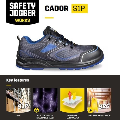 Safety Jogger Cador Blue - Safety shoes - Size 42 Safety Jogger Cador Blue - Safety shoes - Size 42