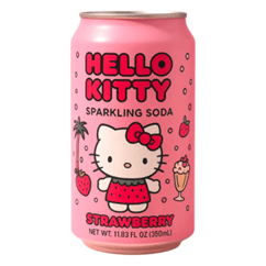 Hello Kitty Sparkling Soda Strawberry 350ml_24/11.83oz