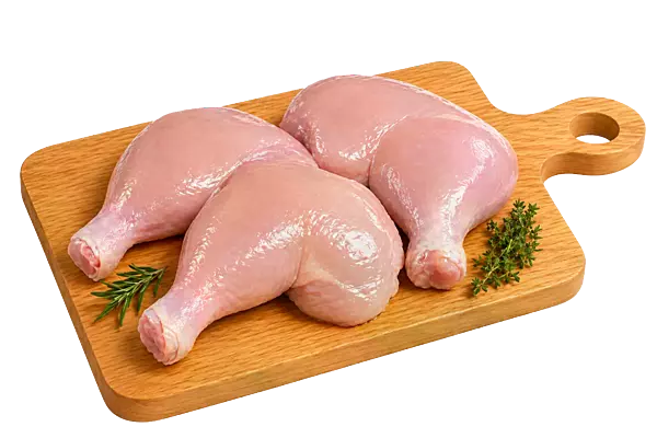 Pierna y muslo de pollo sin piel