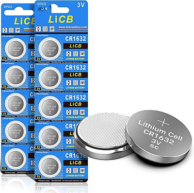 Piles CR1632 3 V au lithium CR 1632