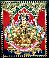 Gaja Lakshmi Tanjore Painting - Exclusive collection - Various Sizes Gaja Lakshmi Tanjore Painting - Exclusive collection - Various Sizes