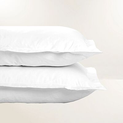Lux White Pillow Sham- King