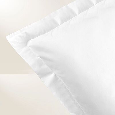 Lux White Pillow Sham- King