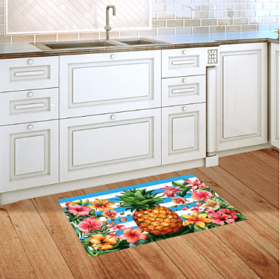 Pineapple and Stripes Doormat