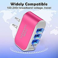 3 Port USB LED Wall Charger 3 Port USB LED Wall Charger
