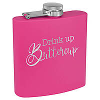 6 oz. Matte Powder Coated Flask