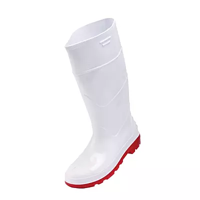Pioneer White With Red Sole Gumboot