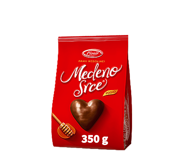 PIONIR - Gingerbread Cookies with Honey Filling 350g/12 - MEDENO SRCE