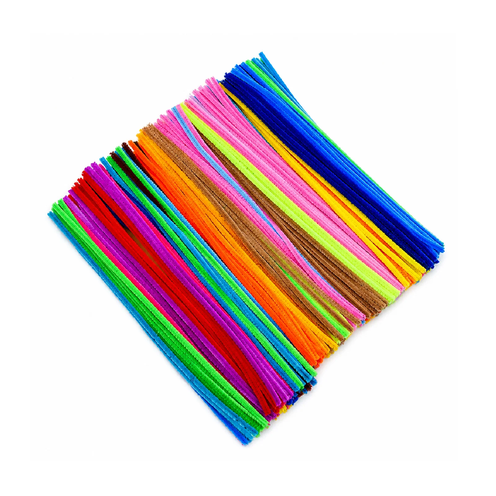 Multicolour Pipe Cleaners Chenille Stems for DIY Crafts, School Projects & Decorations - 100 Pcs.