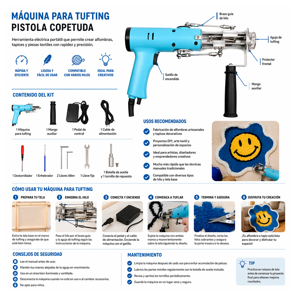 Maquina Para Tufting Unidad