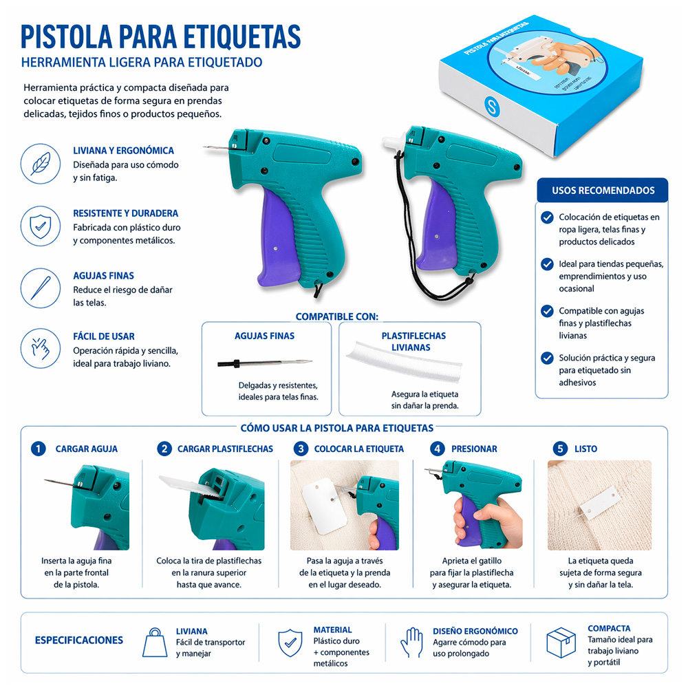 Pistola Plastiflecha Arrowfine Pequeña Unidad