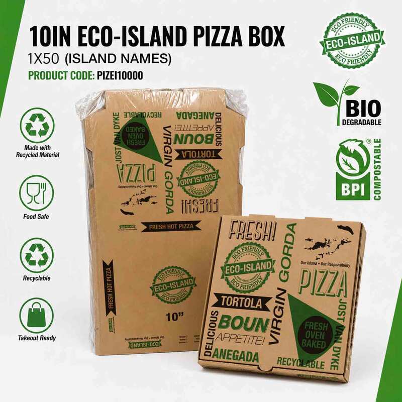 Pizza Box 10" Eco-Island 1/50 (Island Names)