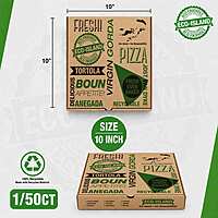Pizza Box 10" Eco-Island 1/50 (Island Names)