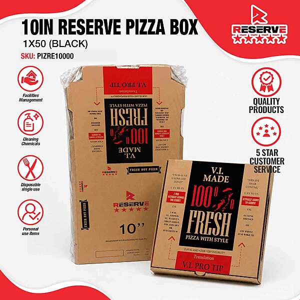 Pizza Box 10" Reserve 1/50 (Island Quotes)