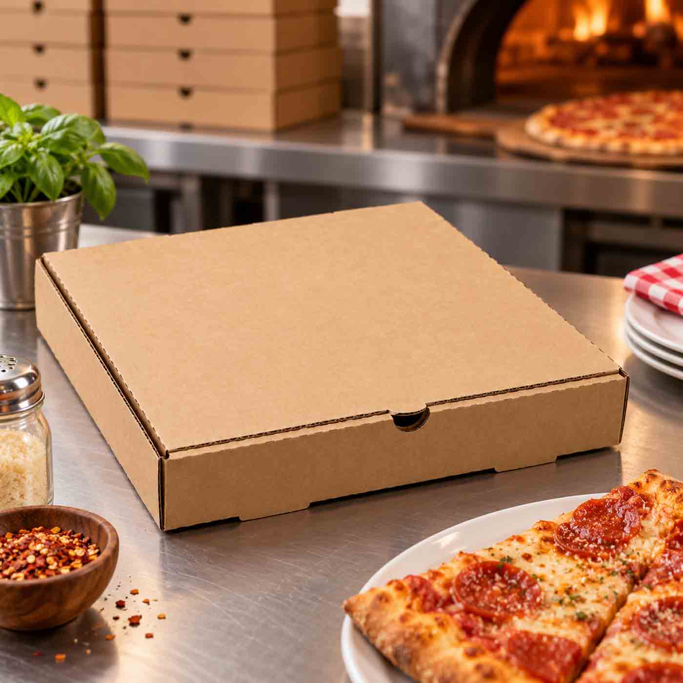 Pizza Box 12" Corrugated 1/50...