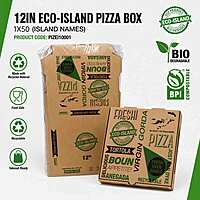 Pizza Box 12" Eco-Island 1/50 (Island Names)