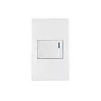 Placa armada 1 interruptor de 3vías, 1.5mód, Española,blanco - PA-APSE15-EEB / 45600