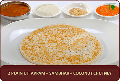 Plain Uttapam - 2 Pcs Plain Uttapam - 2 Pcs