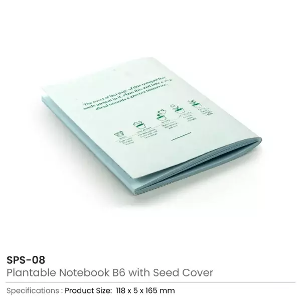 Plantable Notepads B6 with Wild Flower Seeds Covers