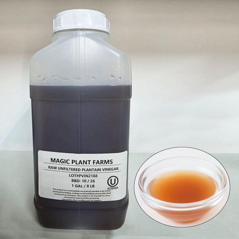 Plantain Vinegar Natural Raw Unfiltered (lb)