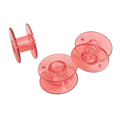 Carretel Plástico Alto Rojo Paquete X 200 Unidades