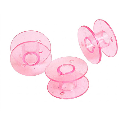 Carretel Plástico Alto Fucsia Paquete X 200 Unidades