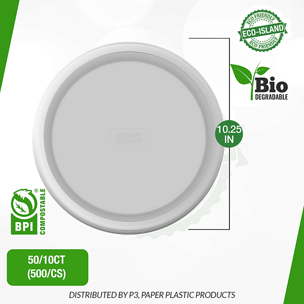 10.25" Plate Eco-Island 50/10
