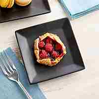 Plates 5" Bk Dessert 12/10ct