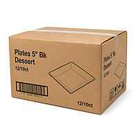 Plates 5" Bk Dessert 12/10ct